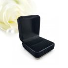 Velvet Solo - fekete bársony eljegyzési gyűrű doboz