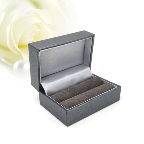 Mist Duo - ezüstszürke karikagyűrű doboz
