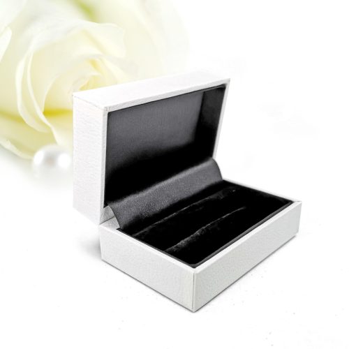 Cloud Duo - fehér matt karikagyűrű doboz