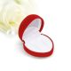 Amour Duo - piros szív alakú bársony karikagyűrű doboz