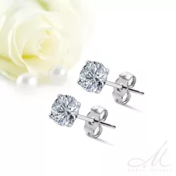 Grace Zirconia - titán fülbevaló 5mm-es cirkónia kővel