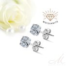 Grace - Moissanite köves titán fülbevaló 4mm-es ERJ-EM-T13640MO