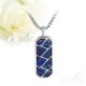 Elegáns nemesacél férfi nyaklánc lapis lazuli berakással FNL-TZ-N2503