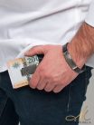 Elegáns damaszkuszi acélból készült férfi pénzcsipesz FPC-TZ-N488