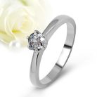Luna Moissanite - nemesacél köves eljegyzési gyűrű RGE-AM-SS203023MO