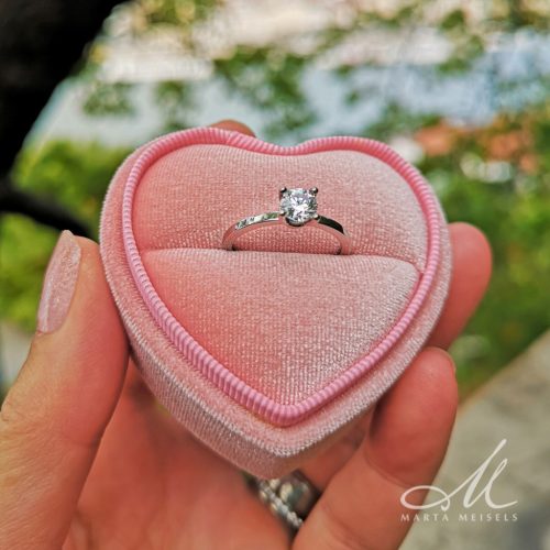 Fléa Diamond - titán eljegyzési gyűrű gyémánttal