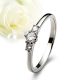 Bloom Moissanite - nemesacél 3-köves eljegyzési gyűrű RGE-HF-SS3130618MO