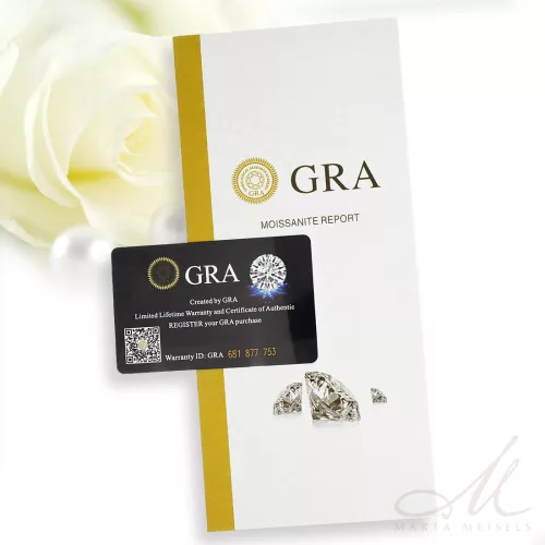 Tiffany Moissanite - nemesacél eljegyzési gyűrű Moissanite kővel