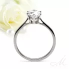 Tiffany Moissanite - nemesacél eljegyzési gyűrű Moissanite kővel
