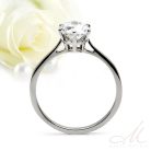 Tiffany Moissanite - nemesacél eljegyzési gyűrű Moissanite kővel