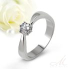 Amaris Moissanite - nemesacél köves eljegyzési gyűrű RGE-MM-SS201036MO
