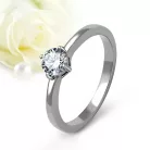 Zelda Moissanite - nemesacél eljegyzési gyűrű Moissanite kővel