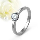 Zelda Moissanite - nemesacél eljegyzési gyűrű Moissanite kővel