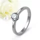 Zelda Moissanite - nemesacél eljegyzési gyűrű Moissanite kővel
