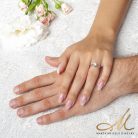 Dana Moissanite - nemesacél eljegyzési gyűrű Moissanite kővel