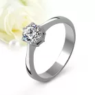 Dana Moissanite - nemesacél eljegyzési gyűrű Moissanite kővel