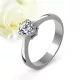 Dana Moissanite - nemesacél eljegyzési gyűrű Moissanite kővel