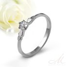 Lily Moissanite - nemesacél köves eljegyzési gyűrű RGE-MM-SS697018MO