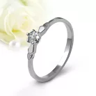 Lily Moissanite - nemesacél eljegyzési gyűrű Moissanite kővel