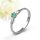 Lily Moissanite Emerald - nemesacél köves eljegyzési gyűrű RGE-MM-SS697018MOGEM