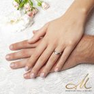 Tiana Diamond - titán eljegyzési gyűrű gyémánttal