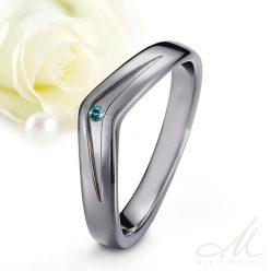   Tiana Blue Diamond - titán kék köves eljegyzési gyűrű RGE-OU-TI101025DB