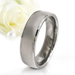   Morgan - klasszikus titán Férfi karikagyűrű RGW-OU-TI282355