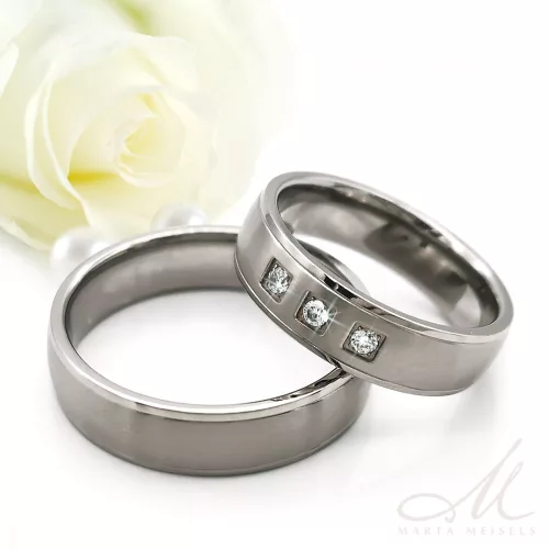 Morgan - klasszikus titán Férfi karikagyűrű RGW-OU-TI282355