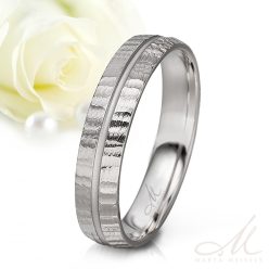   Tara - kalapált felületű kobalt-króm Férfi karikagyűrű RGW-ST-CC044750