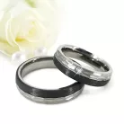 Timur Black Diamond - titán-karbon Női karikagyűrű RGW-ST-CTI023550DB