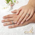 Feya - damaszkuszi acél Férfi karikagyűrű brazil rózsafa belsővel RGW-ST-SD009060