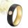 Golda Zirconia - fekete karbon-nemesacél Női köves karikagyűrű arany bevonattal RGW-TG-SS011060CZ