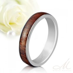   Kealoha - hawaii koa fa berakásos titán Férfi karikagyűrű RGW-TG-TI105940