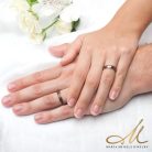 Kealoha Moissanite - hawaii koa fa berakásos titán Női köves karikagyűrű RGW-TG-TI105940MO