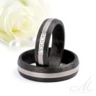 Blake - fekete karbon-titán Férfi karikagyűrű RGW-TZ-CTI135560