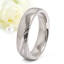   Aurora - damaszkuszi acél Férfi karikagyűrű RGW-TZ-DS103750