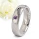 Aurora Amethyst - damaszkuszi acél Női köves karikagyűrű RGW-TZ-DS103750AM