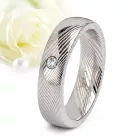 Aurora Diamond - damaszkuszi acél Női köves karikagyűrű RGW-TZ-DS103750D