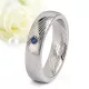 Aurora Sapphire - damaszkuszi acél Női köves karikagyűrű RGW-TZ-DS103750SA