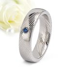 Aurora Sapphire - damaszkuszi acél Női köves karikagyűrű RGW-TZ-DS103750SA