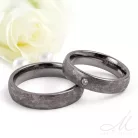 Atrian - szácsiszolt tantál karikagyűrű