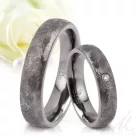 Atrian - szácsiszolt tantál karikagyűrű