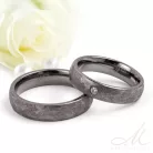 Atrian - szácsiszolt tantál karikagyűrű