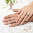 Atrian Diamond - szácsiszolt tantál karikagyűrű gyémánttal