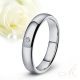 Kleio 4 Moissanite - 4mm széles kobalt-króm Női köves karikagyűrű RGW-WT-CC116040MO