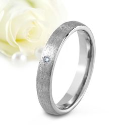   Laima 4 Diamond - csillámos kobalt-króm Női köves karikagyűrű RGW-WT-CC126040D