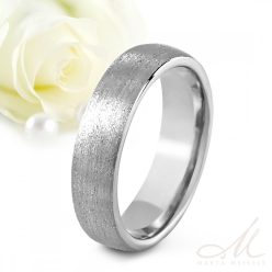   Laima 6 - 6mm széles csillámos kobalt-króm karikagyűrű RGW-WT-CC126060