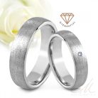 Laima 6 Diamond - csillámos kobalt-króm Női köves karikagyűrű RGW-WT-CC126060D